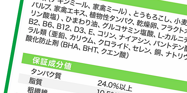 ドッグフードの酸化防止剤は危険？